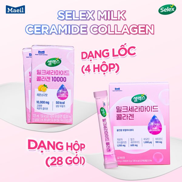 SELEX MILK CERAMIDE COLLAGEN (DẠNG BỘT và DẠNG NƯỚC)