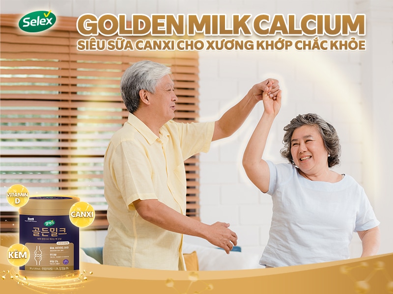 Golden Milk Calcium - Siêu sữa Canxi cho xương khớp chắc khỏe 