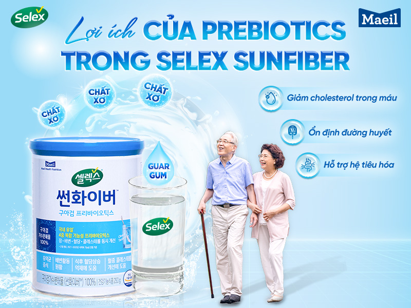 Thành phần Selex Sunfiber Guar Gum Prebiotics