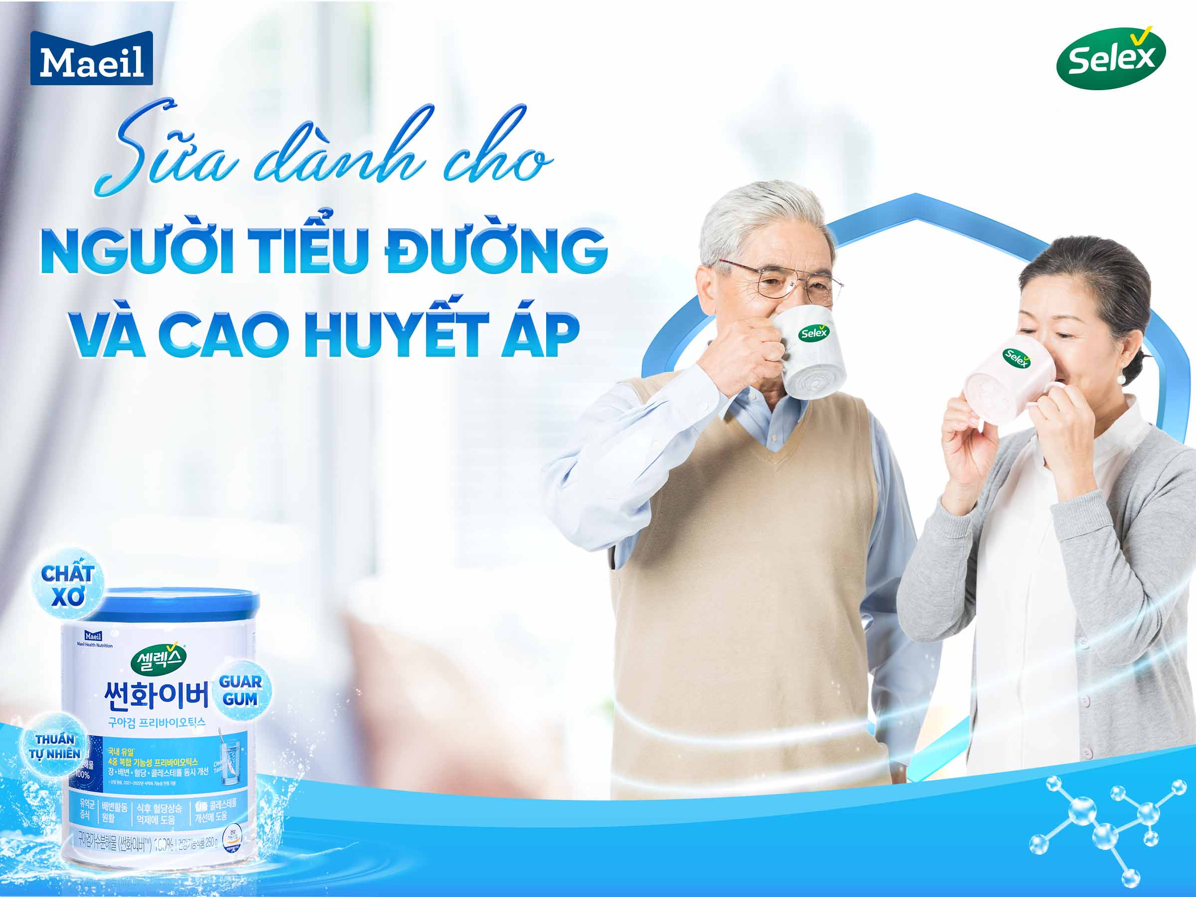 sữa dành cho người tiểu đường và cao huyết áp