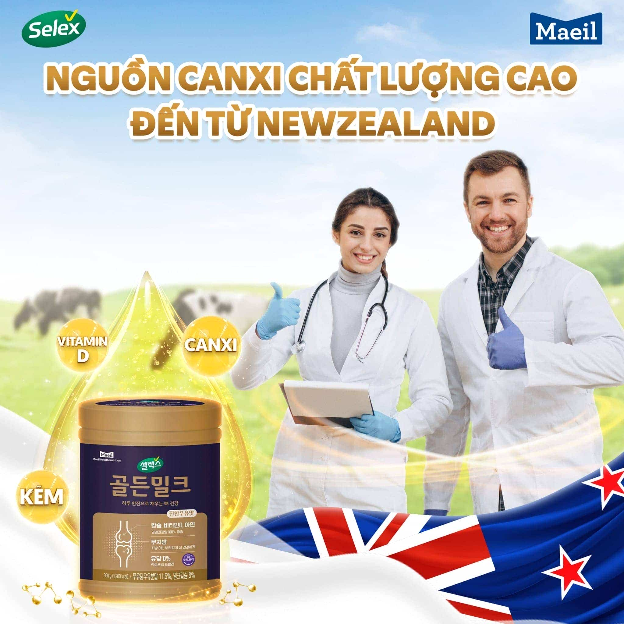 Siêu sữa Hàn Quốc Golden Milk Calcium