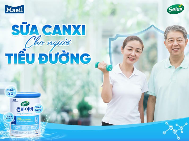 sữa canxi cho người tiểu đường